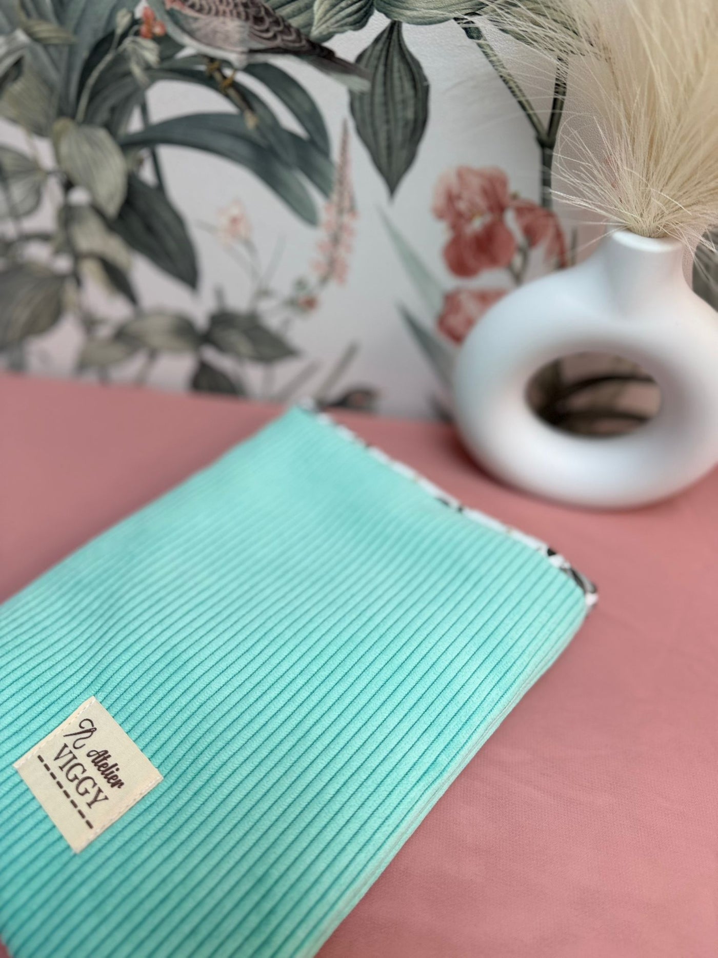 Housse Livre/Liseuse Menthe