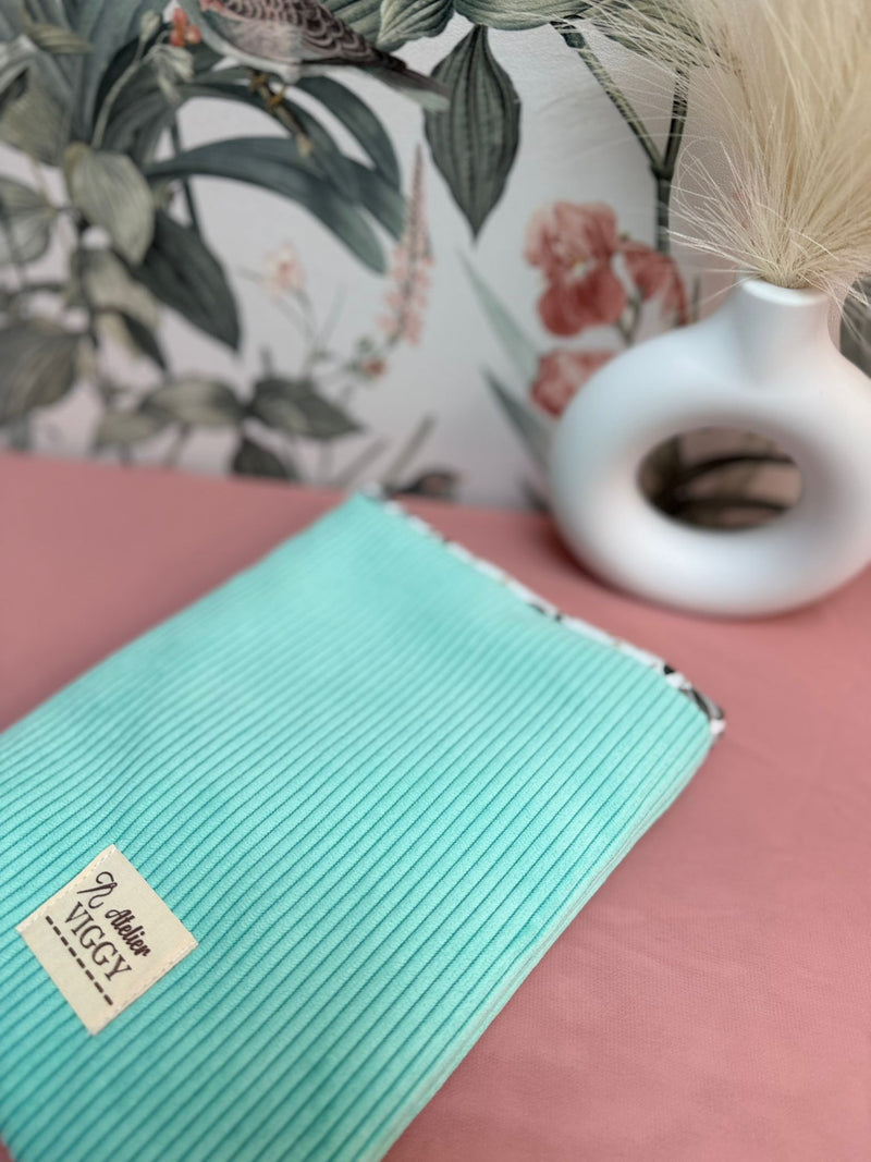 Housse Livre/Liseuse Menthe